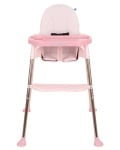 Стол за хранене Kikkaboo Sky-High Pink