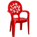 Стол с букви 03412 червен