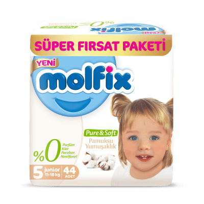 Пелени молфикс- molfix pure&soft 5 - 11-18 38бр.