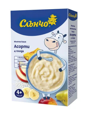 Млечна каша „Асорти“ с 4 плода