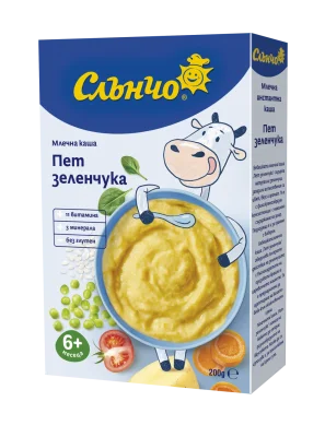 Зеленчукова каша с пет зеленчука