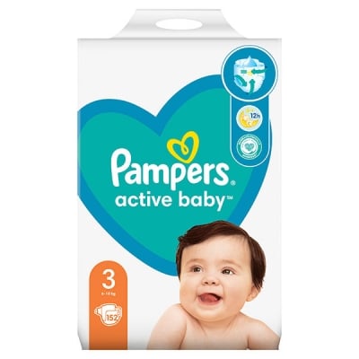 ПАМПЕРС - Pampers active baby MB 3 152БР
