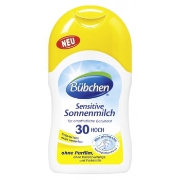 Слънцезaщитно мляко Bübchen ф30 за чувствителна кожа