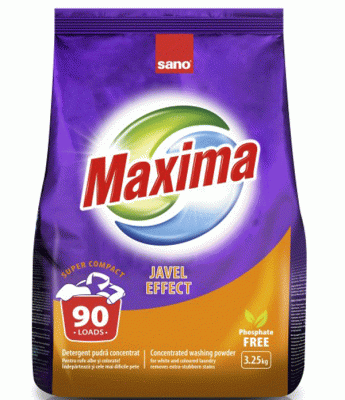 Прах за пране Максима Javel effect 3.25кг./торба/ -лилав