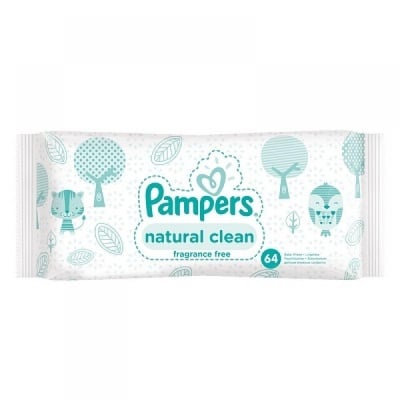 Мокри кърпи pampers natural clean пакет