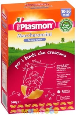 Паста plasmon макаронки 340гр 12+м.(maccheroncini)