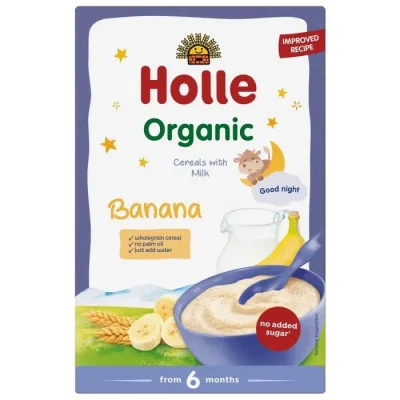Holle инстантна млечна био каша банан 6м 250гр.