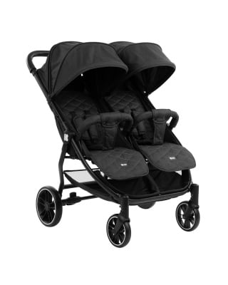 Бебешка количка за близнаци Kikkaboo Happy 2 2020 Black