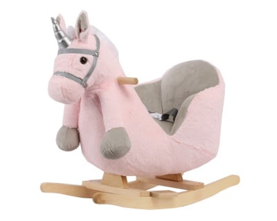 Люлка със седалка и звук Kikkaboo Pink Horse