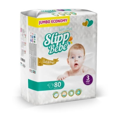 Пелени слип бебе / slipp bebe 3 ( 4-9 кг ) jumbo pack