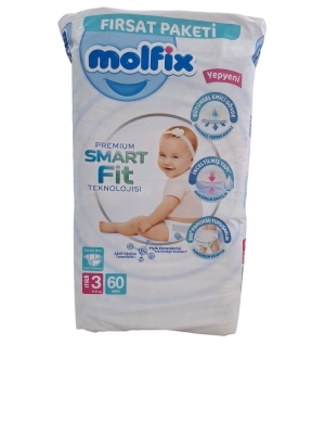 Пелени молфикс - Molfix PREMIUM 3 - 4-9 60бр