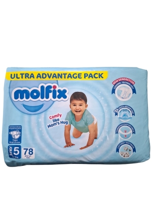 Пелени молфикс - Molfix GIGA REGULAR  5 - 11-18 78бр