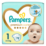 ПАМПЕРС премиум кеър - pampers premium care 1 (2-5 кг) 72 бр