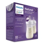 шише с биберон avent Natural Response 1м+260 ml 2 бр