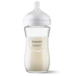 шише стъклено avent 240 мл.биберон Natural Response 1м+