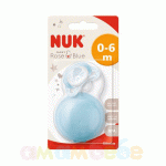 Nuk/нук залъгалка силикон + кутия 0-6м 1бр./оп. blue