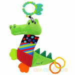 Плюшена играчка с вибрация крокодил