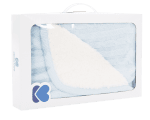 Плетено памучно одеяло с шерпа Kikkaboo Light Blue