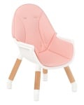 Дървен стол за хранене Kikkaboo Multi 3in1 Pink