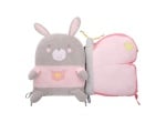 Комплект плюшени възглавници за кошара Kikkaboo Pink Bunny